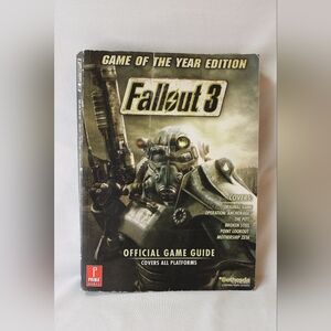 Fallout 3 GOTY Game of the Year Prima Official Game Guide+ Capital Wasteland Map